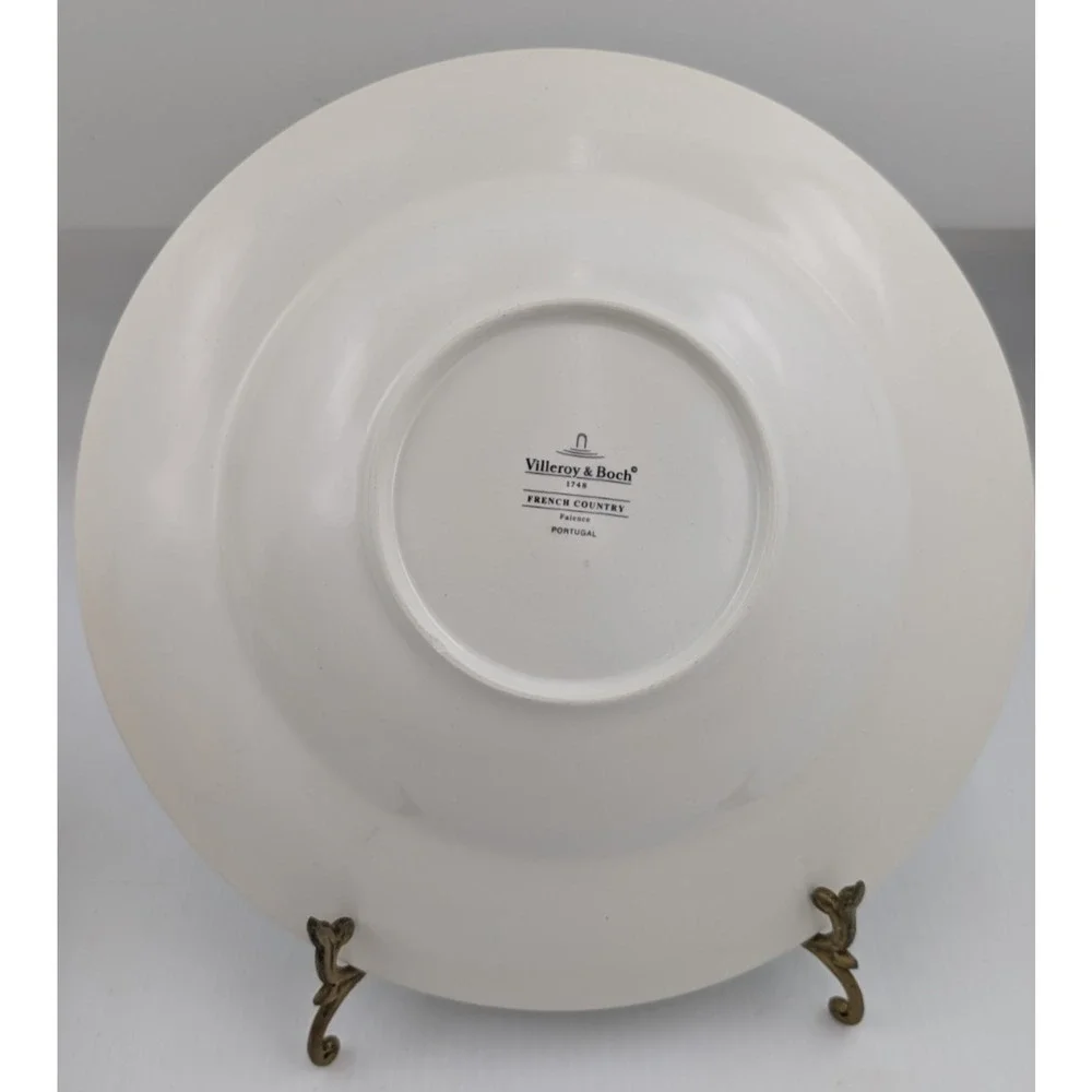 Villeroy & Boch French Country Rimmed Large Pasta Soup Bowl set of 4 11.75
